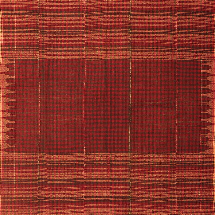 Serging Thickness of Oriental Orange Traditional Rug, con1150org