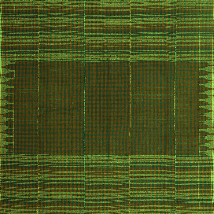 Serging Thickness of Oriental Green Traditional Rug, con1150grn