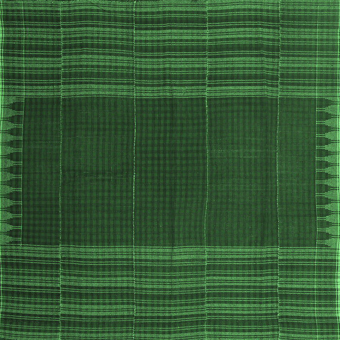 Square Machine Washable Oriental Emerald Green Traditional Area Rugs, wshcon1150emgrn