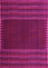 Machine Washable Oriental Pink Traditional Rug, wshcon1150pnk