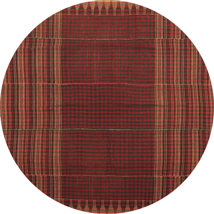 Round Oriental Brown Traditional Rug, con1150brn