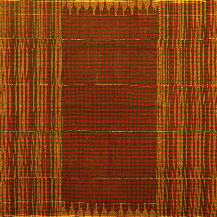 Square Machine Washable Oriental Yellow Traditional Rug, wshcon1150yw