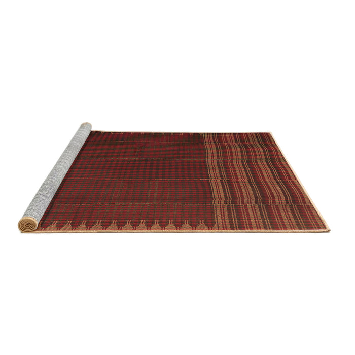 Sideview of Machine Washable Oriental Brown Traditional Rug, wshcon1150brn