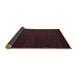 Thickness of Contemporary Bakers Brown Modern Rug, con1151