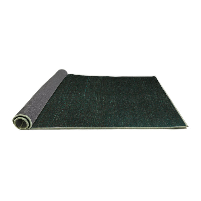 Sideview of Abstract Turquoise Contemporary Rug, con1151turq