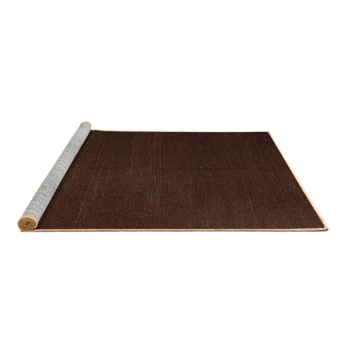 Sideview of Machine Washable Abstract Brown Contemporary Rug, wshcon1151brn