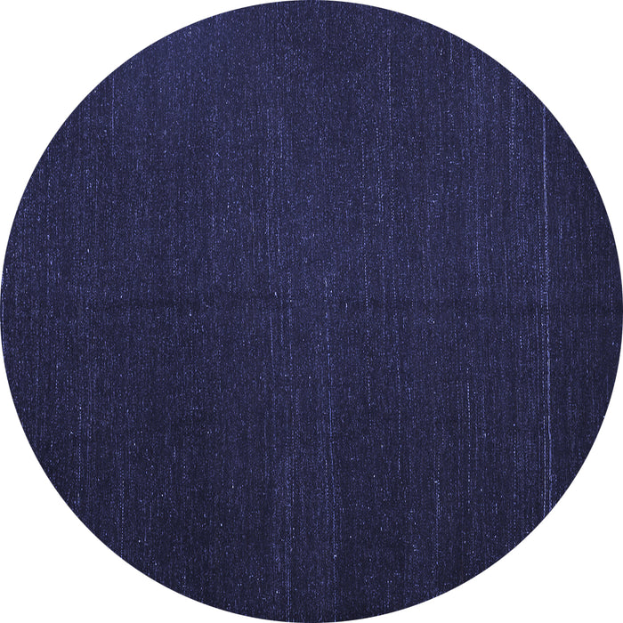 Round Machine Washable Abstract Blue Contemporary Rug, wshcon1151blu