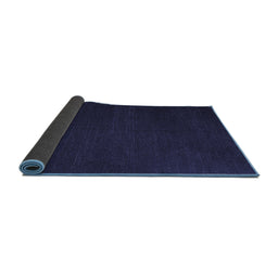 Sideview of Abstract Blue Contemporary Rug, con1151blu