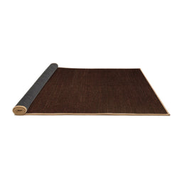 Sideview of Abstract Brown Contemporary Rug, con1151brn