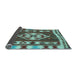 Sideview of Southwestern Light Blue Country Rug, con1152lblu