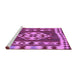 Sideview of Machine Washable Southwestern Purple Country Area Rugs, wshcon1152pur