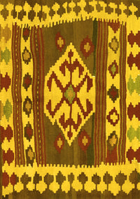 Southwestern Yellow Country Rug, con1152yw