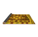 Sideview of Southwestern Yellow Country Rug, con1152yw