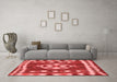 Country Red Washable Rugs