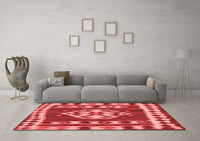 Machine Washable Southwestern Red Country Rug, wshcon1152red