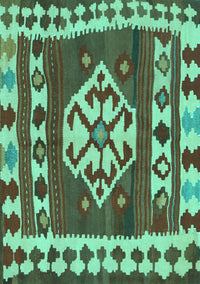 Southwestern Turquoise Country Rug, con1152turq