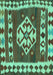 Southwestern Turquoise Country Rug, con1152turq