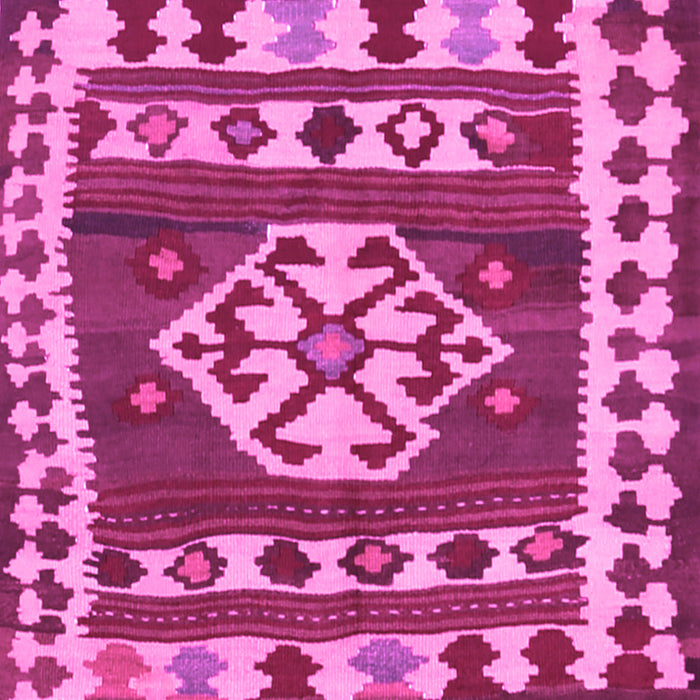 Square Southwestern Pink Country Rug, con1152pnk