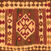 Serging Thickness of Southwestern Orange Country Rug, con1152org