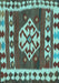 Southwestern Light Blue Country Rug, con1152lblu