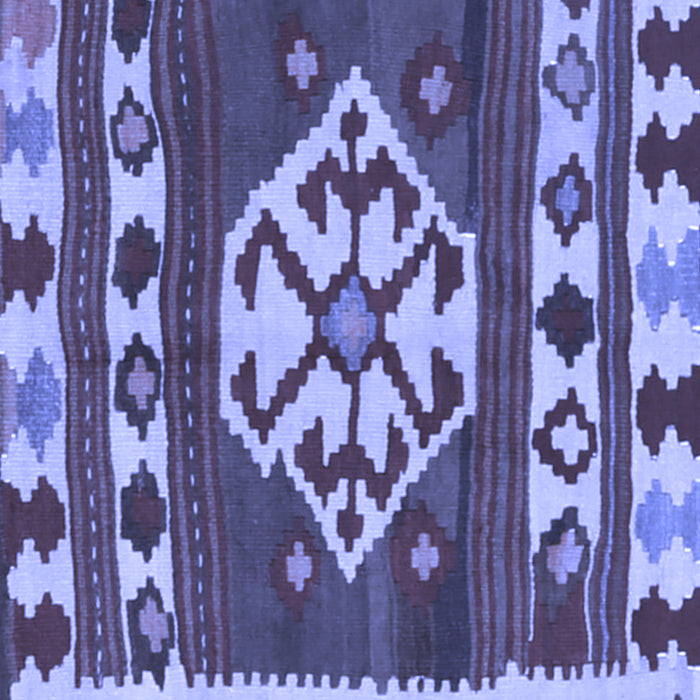 Machine Washable Southwestern Blue Country Rug, wshcon1152blu
