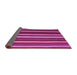 Sideview of Abstract Pink Contemporary Rug, con1153pnk