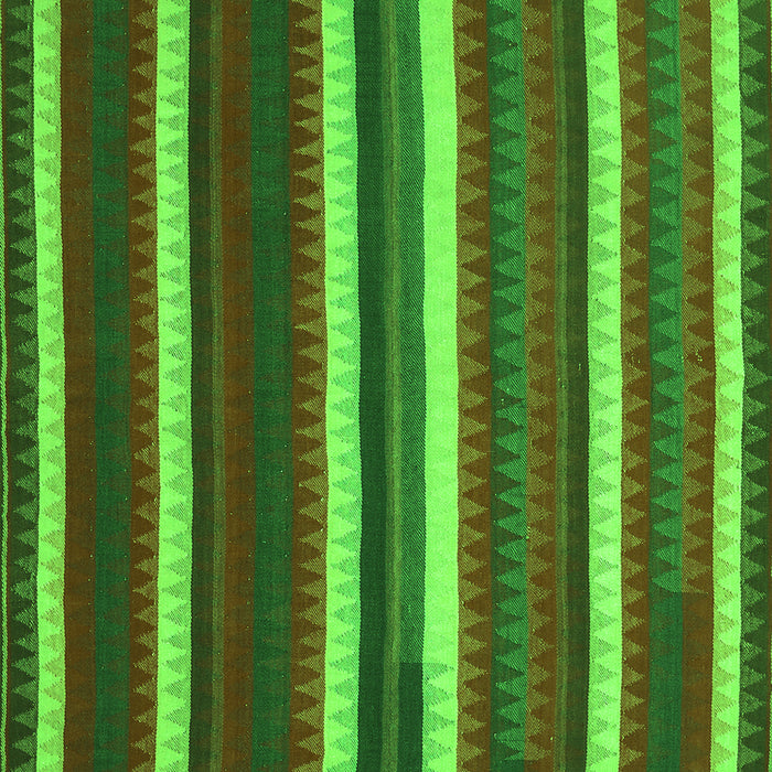 Serging Thickness of Machine Washable Abstract Green Contemporary Area Rugs, wshcon1153grn