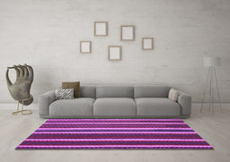 Machine Washable Abstract Purple Contemporary Area Rugs in a Living Room, wshcon1153pur