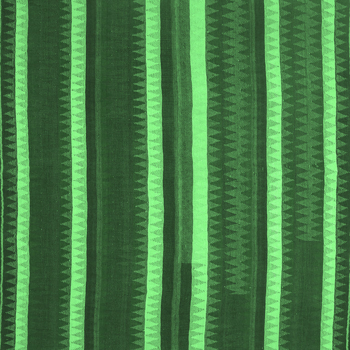 Square Abstract Emerald Green Contemporary Rug, con1153emgrn