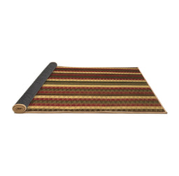 Sideview of Abstract Brown Contemporary Rug, con1153brn