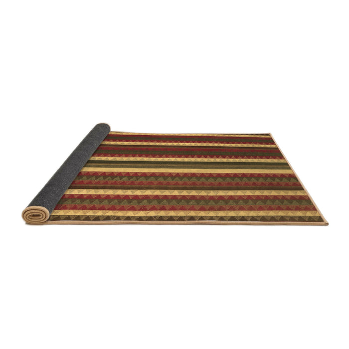 Sideview of Abstract Brown Contemporary Rug, con1153brn
