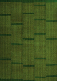 Abstract Green Contemporary Rug, con1154grn