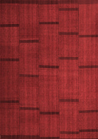 Abstract Red Contemporary Rug, con1154red