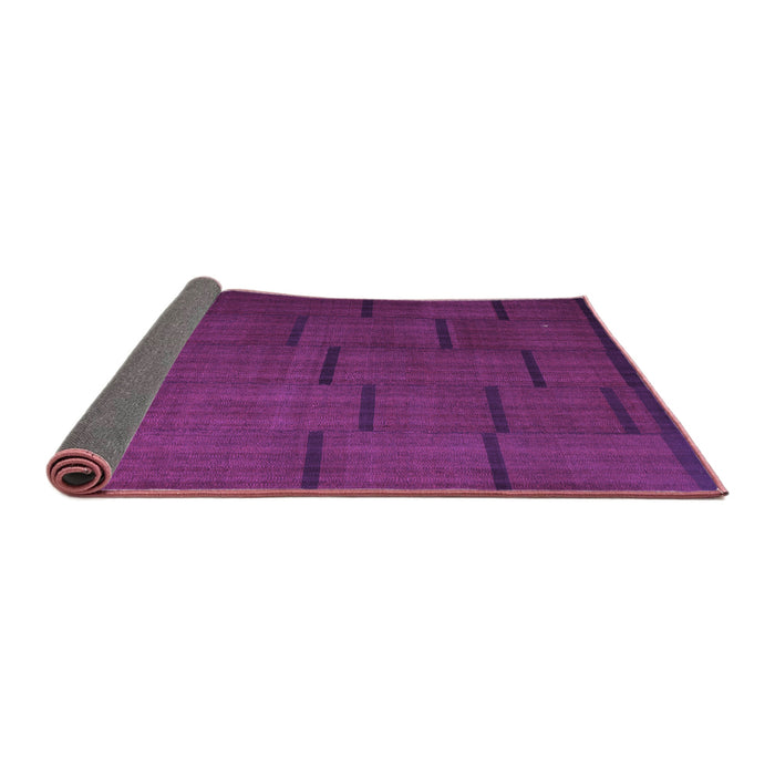 Sideview of Abstract Purple Contemporary Rug, con1154pur