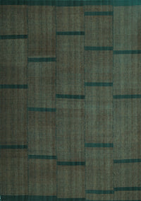 Abstract Turquoise Contemporary Rug, con1154turq