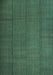 Abstract Turquoise Contemporary Rug, con1155turq