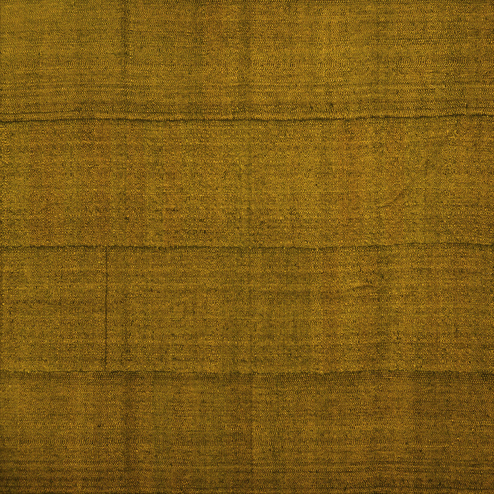 Square Machine Washable Abstract Yellow Contemporary Rug, wshcon1155yw