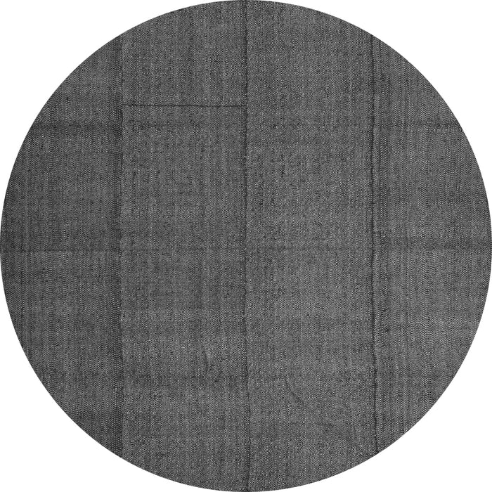 Square Abstract Gray Contemporary Rug, con1155gry