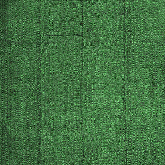 Square Machine Washable Abstract Emerald Green Contemporary Area Rugs, wshcon1155emgrn