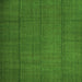 Serging Thickness of Abstract Green Contemporary Rug, con1155grn