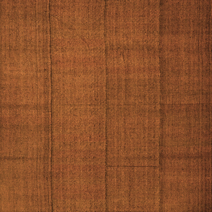 Round Machine Washable Abstract Orange Contemporary Area Rugs, wshcon1155org