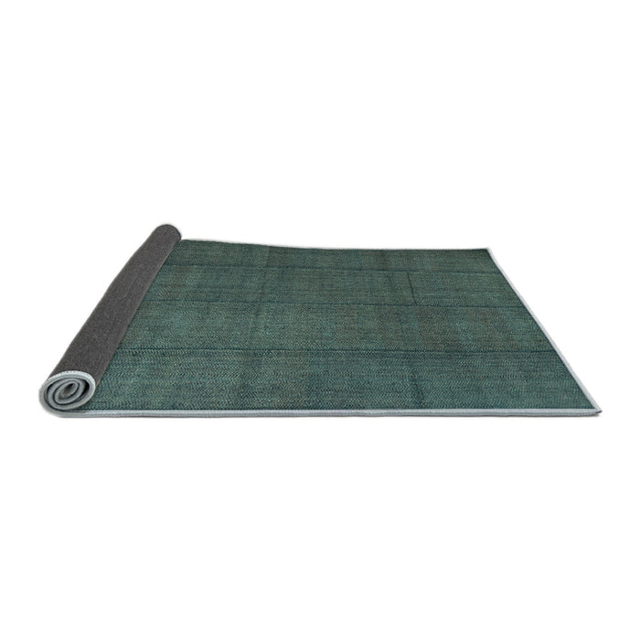Sideview of Abstract Light Blue Contemporary Rug, con1155lblu
