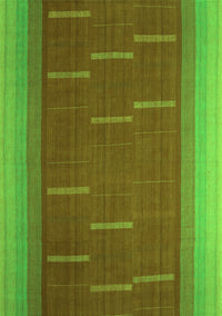 Abstract Green Contemporary Rug, con1156grn