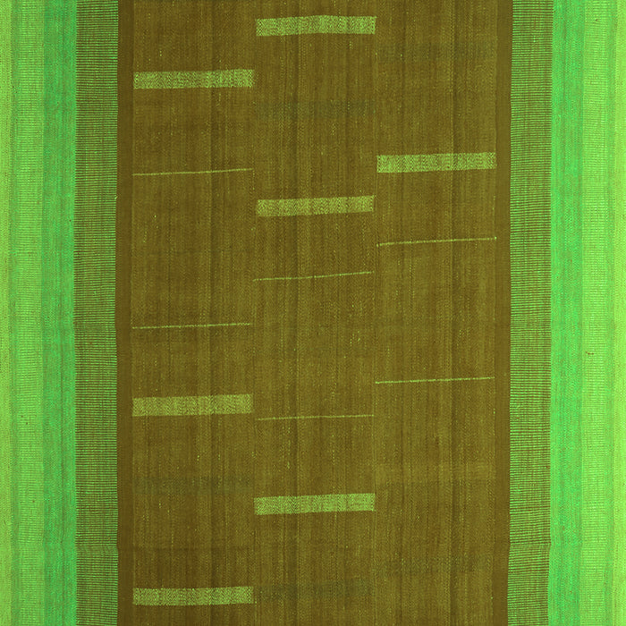 Abstract Green Contemporary Rug, con1156grn