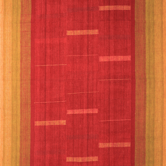 Abstract Orange Contemporary Rug, con1156org