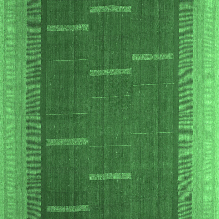 Machine Washable Abstract Emerald Green Contemporary Area Rugs, wshcon1156emgrn