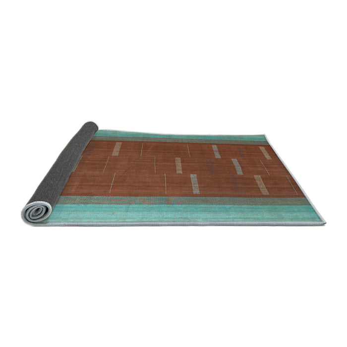 Sideview of Abstract Light Blue Contemporary Rug, con1156lblu