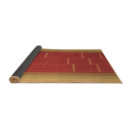 Sideview of Abstract Brown Contemporary Rug, con1156brn