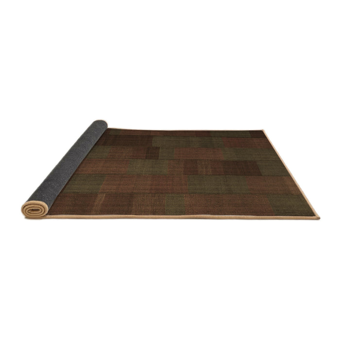 Sideview of Abstract Brown Contemporary Rug, con1157brn