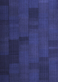 Abstract Blue Contemporary Rug, con1157blu